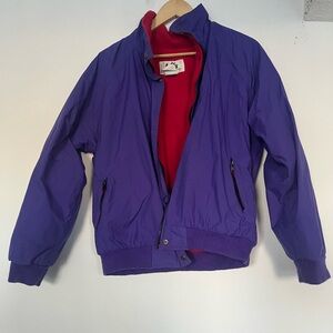 VTG 90s Purple & Red REI Fleece-Lined Zippered Jacket - Size: Women’s 14/L